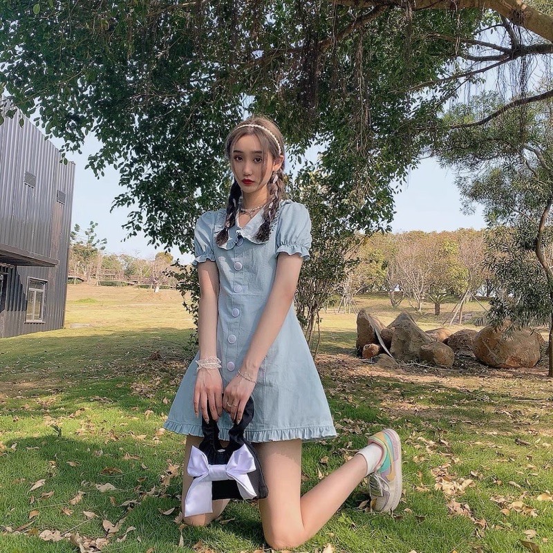 [Có sẵn + Ảnh thật] ĐẦM MIDI TAY NGẮN | HOT TREND 2021 | BigBuy360 - bigbuy360.vn