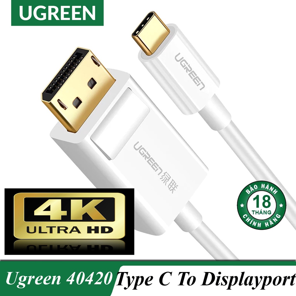 Cáp Chuyển USB Type C to Displayport UGREEN 40420 Cao Cấp