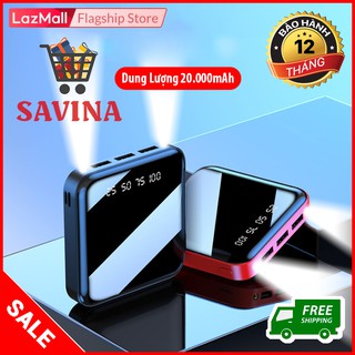 [ SALE GIÁ SHOCH ] Sạc Dự Phòng Power Bank Dung Lượng Lớn 20000mAh Tích Hợp Màn Hình LCD Hiển Thị Dung Lượng Pin