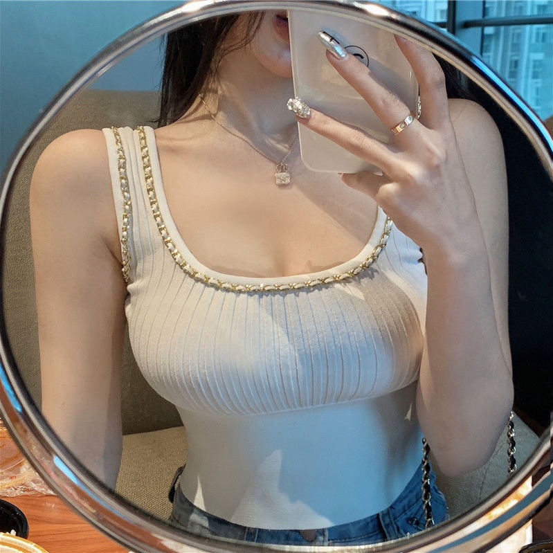 COZOK Áo Dệt Kim Không Tay Thời Trang Gợi Cảm Cho Nữ