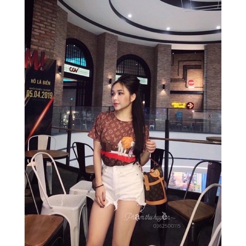 Quần short jean lưng cao đen trắng hình thật ( kèm video)