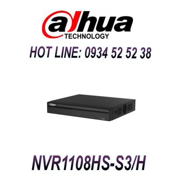 Đầu Ghi Hình IP Dahua 8 Kênh DHI-NVR1108HS-S3/H Hỗ Trợ Camera 8MP