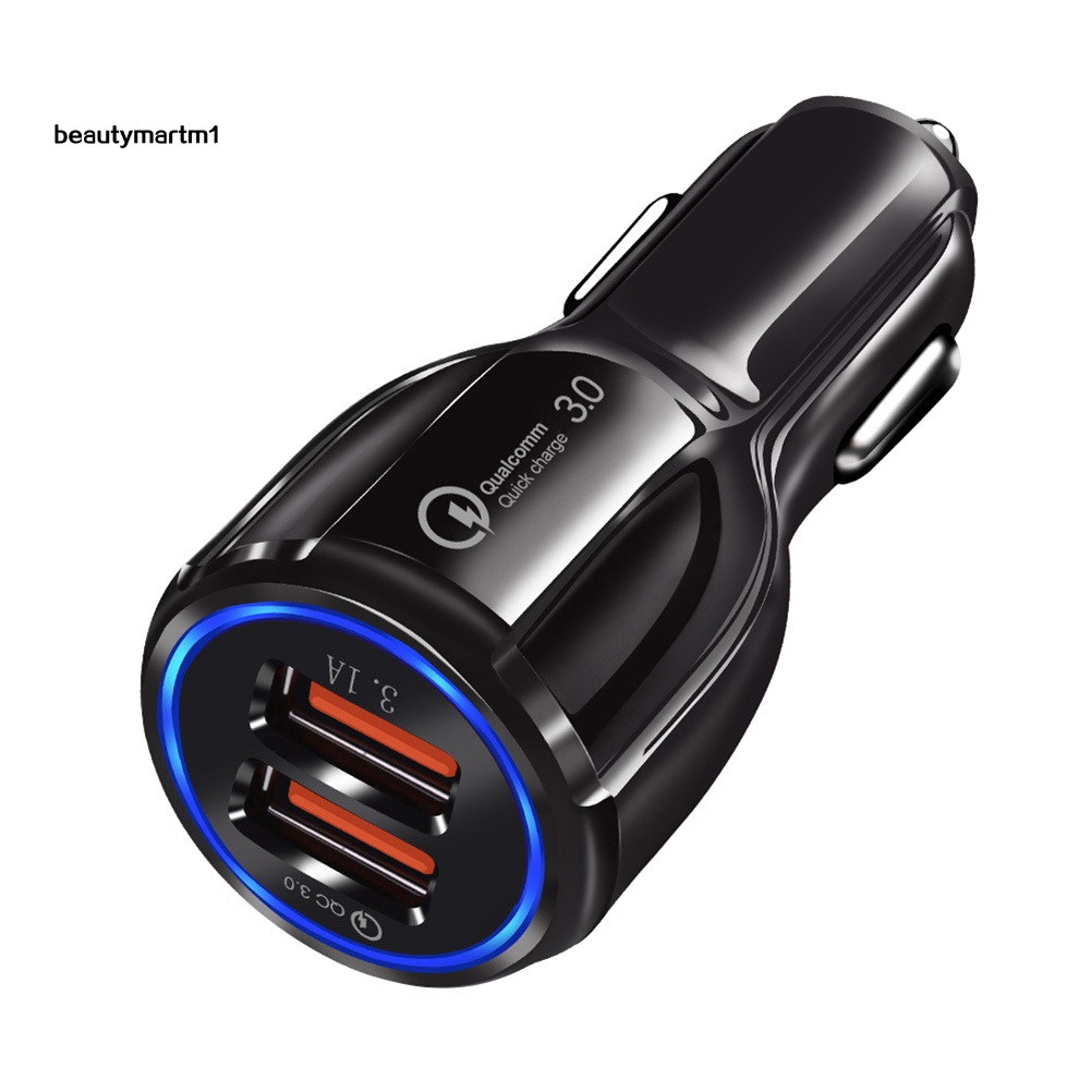 (Shop Amart) Củ Sạc Nhanh QC3.0 Cổng USB 3.1A Cho Xe Ô Tô