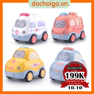 Đồ chơi xe quán tính có đèn và nhạc cho bé, chất liệu cao cấp an toàn với trẻ dochoigo.vn