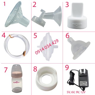 Phụ kiện máy hút sữa Spectra cổ rộng - full bộ