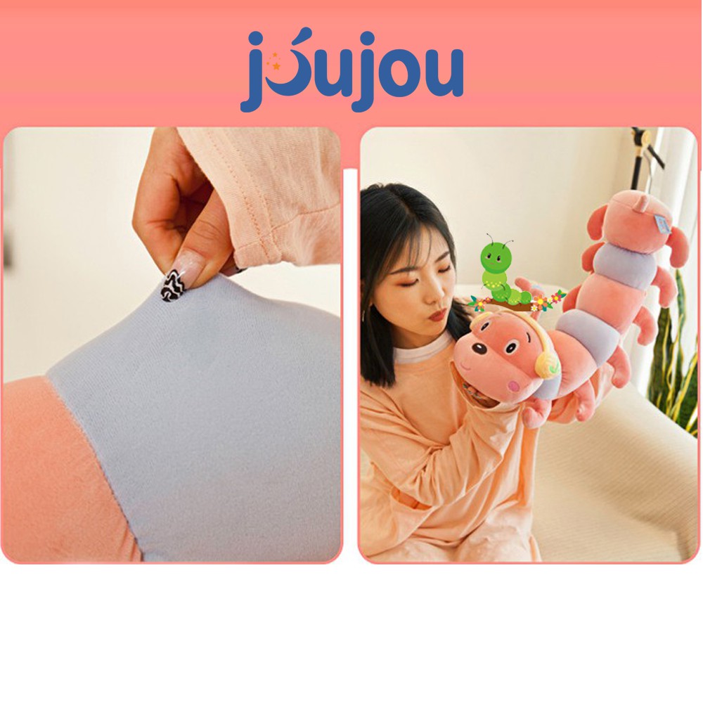 Gấu bông hình thú sâu bướm cute size 60100cm cao cấp JouJou mềm mịn dễ thương cho bé