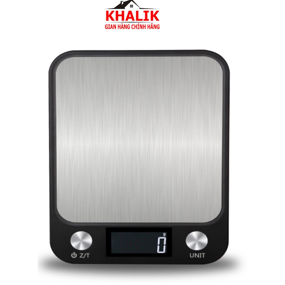 Cân tiểu ly điện tử nhà bếp 5kg 10kg KHALIK CX-2018 chịu nước kiểu nút cảm ứng