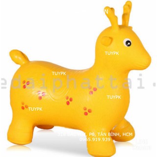 Hot- loại 1-đồ chơi thú nhún việt nam cho bé size lớn, thú nhún tuần lộc, bơm hơi cho bé, nhún cao cấp