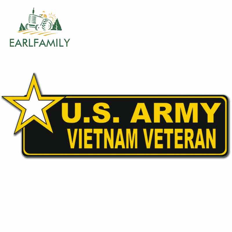 Hoa Tai 13x5cm Hoa Kỳ. Đề Can Dán Trang Trí Xe Hơi Chống Thấm Nước Họa Tiết Quân Đội Việt Nam Veteran Sáng Tạo