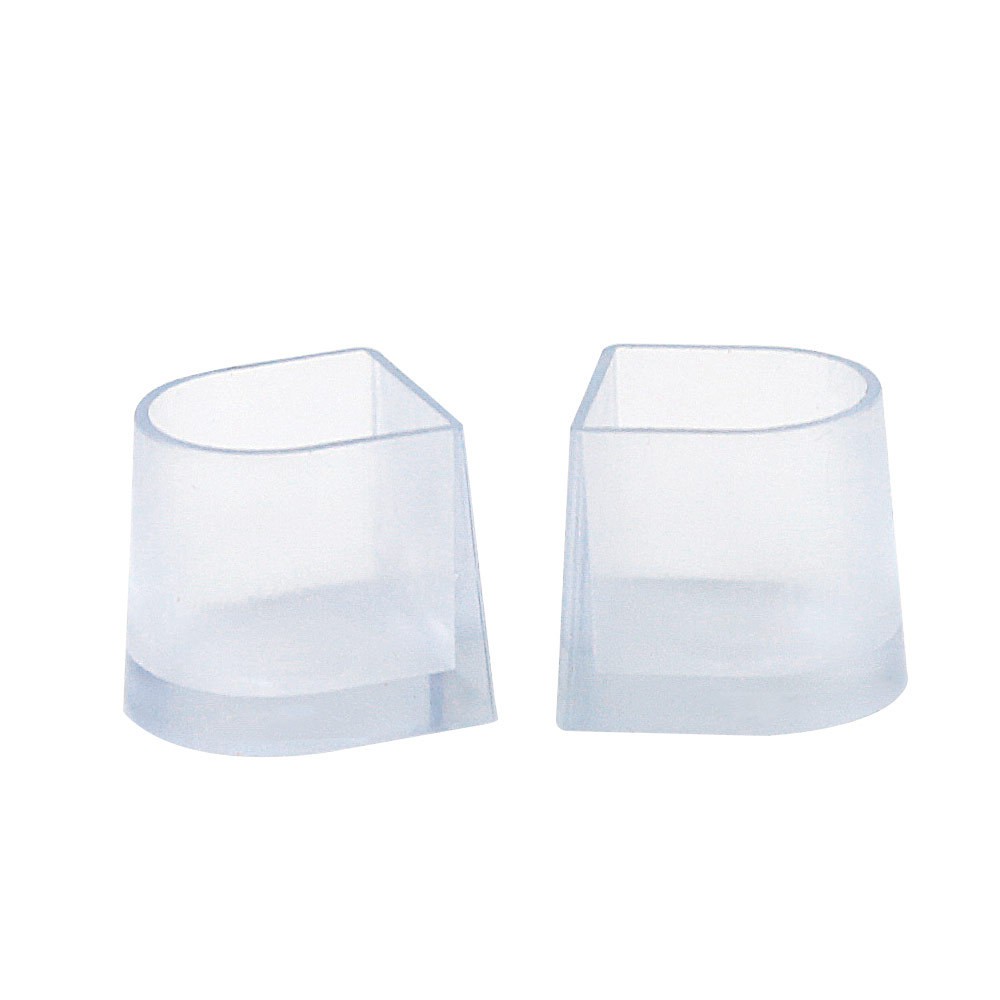 Sét 2 nút bọc gót giày cao gót - Hình trụ màu trong suốt