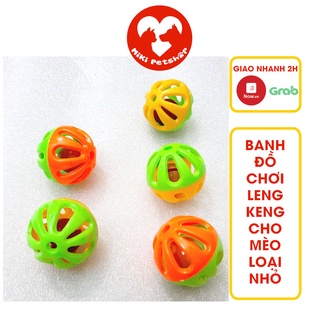 Banh đồ chơi cho mèo kêu leng keng nhỏ xinh màu ngẫu nhiên - miki petshop