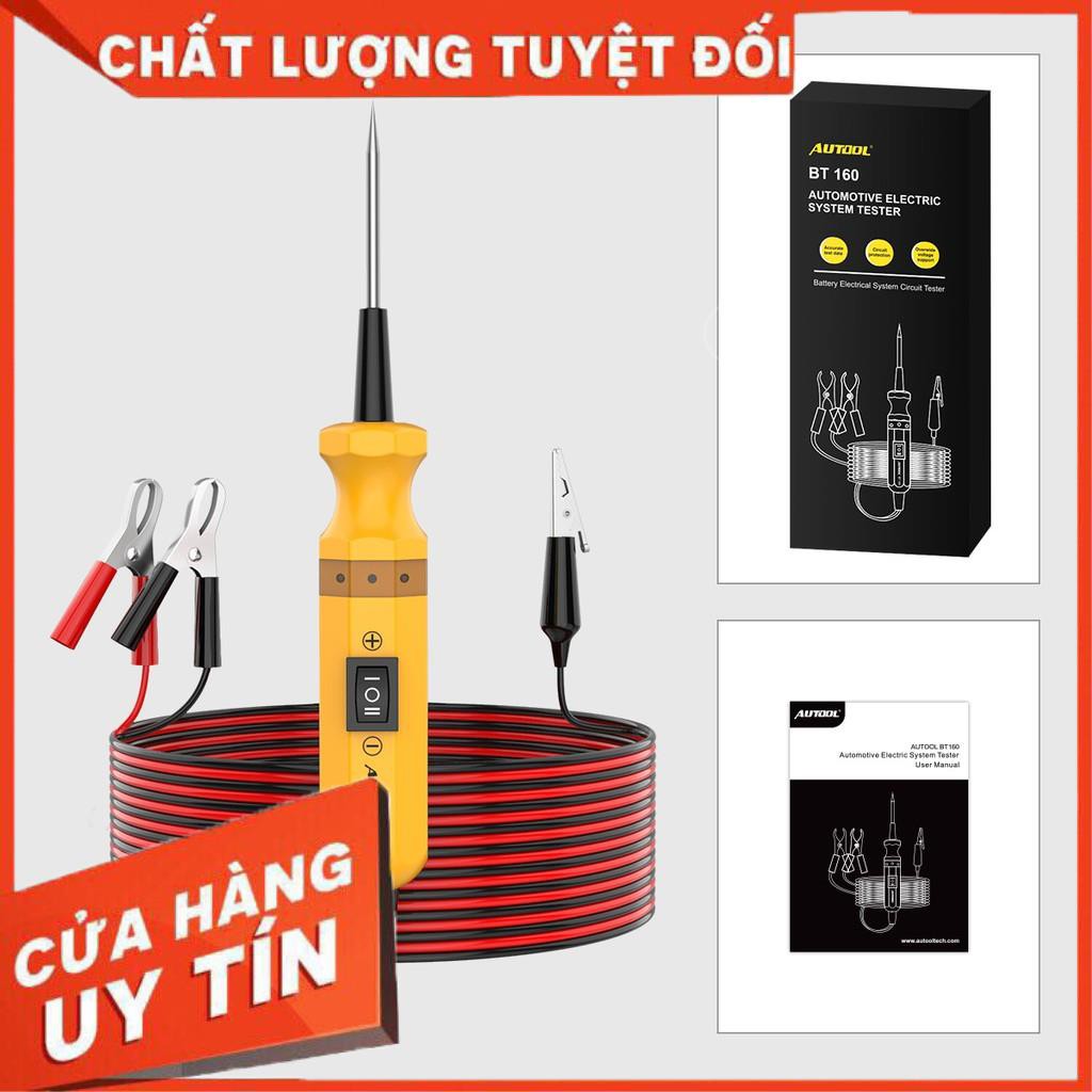 AUTOOL BT160 Máy kiểm tra mạch điện Đầu dò.Công cụ chẩn đoán ô tô Máy quét tích hợp điện áp cho ô tô 12V Xe tải nặng 24V