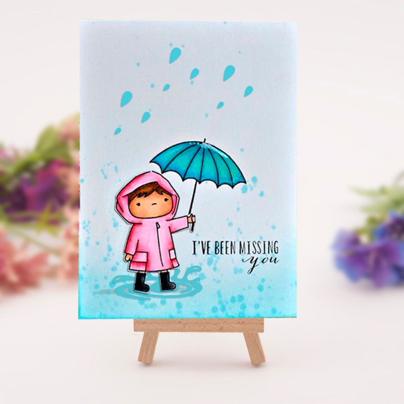 Khuôn Cắt Giấy Làm Từ Kim Loại Hình Giọt Nước Trang Trí Scrapbook