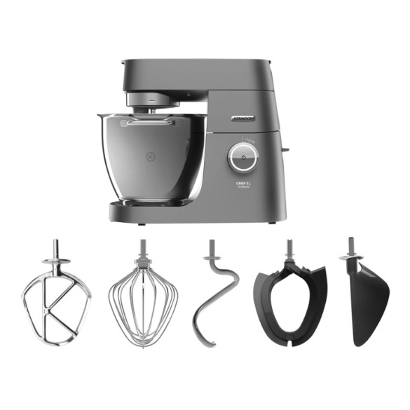 Máy trộn đa năng Kenwood Chef XL Titanium KVL8300S (Hỗ trợ cối xay thực phẩm, xay xịt, cán bột mua kèm)