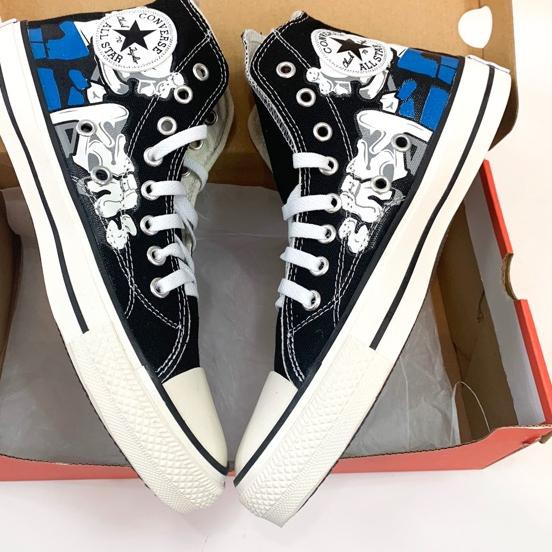 Giày Converse Cổ Cao In Hình Kaws Kiểu Việt Nam Cá Tính