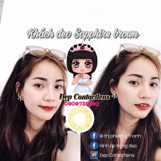 Lens vassen Sapphire brown