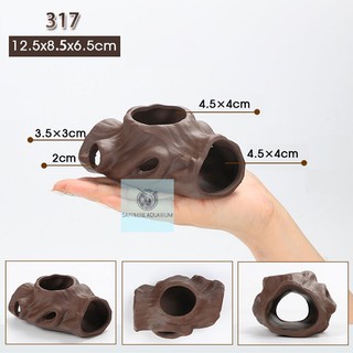Hang trú ẩn, đồ chơi cá tép Ceramic Accessories (2)
