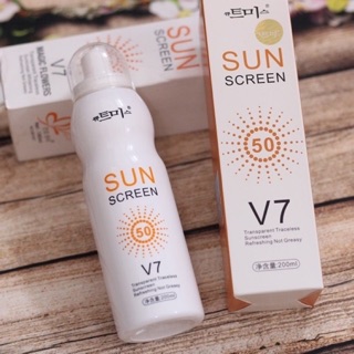Xịt chống nắng Sun Screen V7