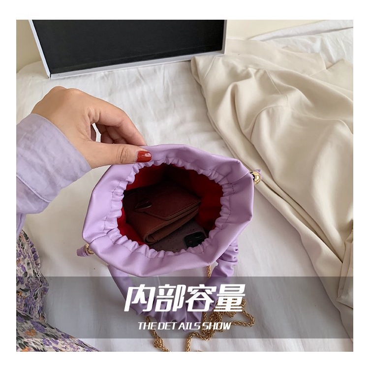 Túi Xách JASMIN NOIR dạng vuông phối dây đeo màu kẹo thời trang hàn quốc cho nữ