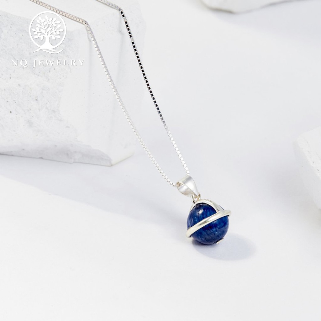 Dây chuyền hạt tròn dây bạc - NQ Jewelry