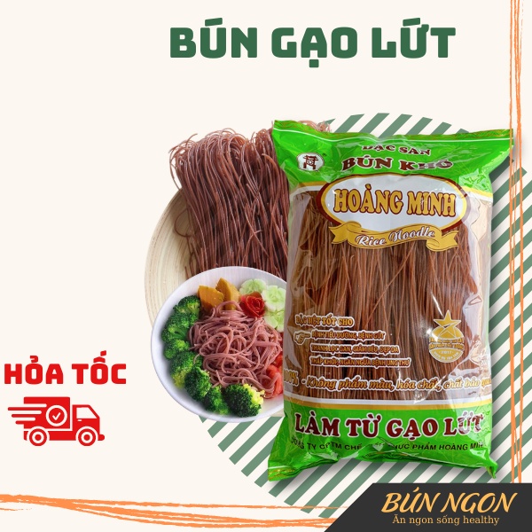 Bún Gạo Lứt ,Phở Gạo Lứt Hoàng Minh Ăn Kiêng Giảm Cân Eatclean 500g