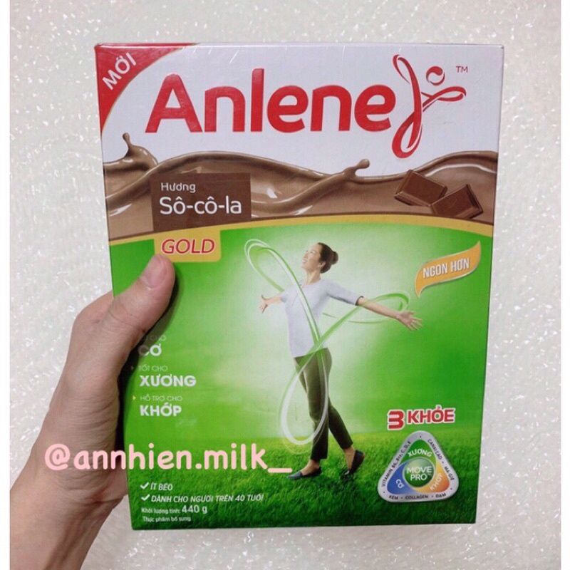 Sữa Anlene (vanila/socola) - hộp giấy 440g/1,2kg