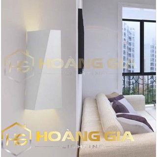 Freeship Đèn LED hắt tường 2 đầu hình đa giác chống nước TN822 (Trắng/Đen)