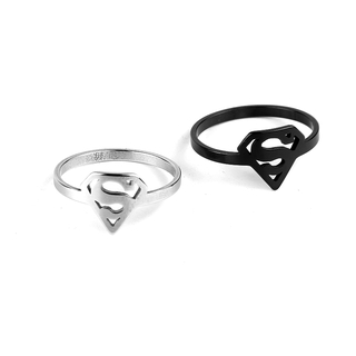 Nhẫn Thép Không Gỉ Khắc Logo Superman