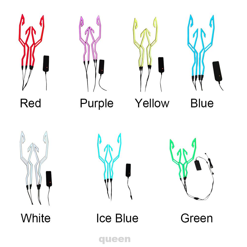 Dây đèn led trang trí mũ bảo hiểm xe mô tô chống thấm nước kèm phụ kiện diy