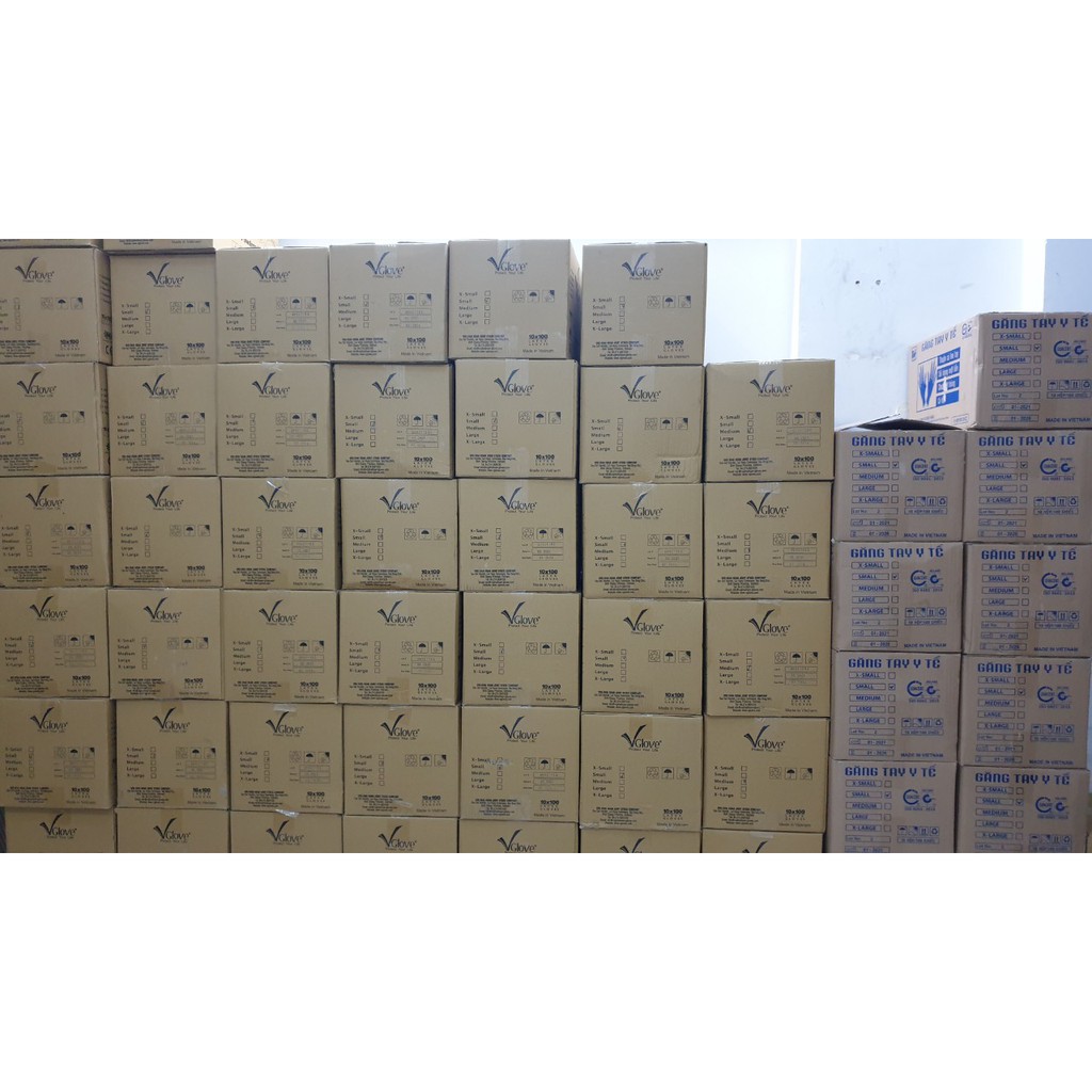 Găng Tay Cao Su Y Tế Vglove Size S,M,L