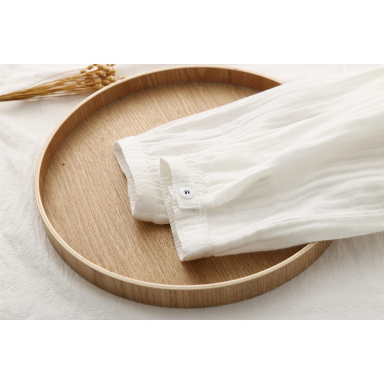 [ORDER] Áo sơ mi linen sô thêu hoa nhí , phong cách Nhật Bản 2019 | BigBuy360 - bigbuy360.vn