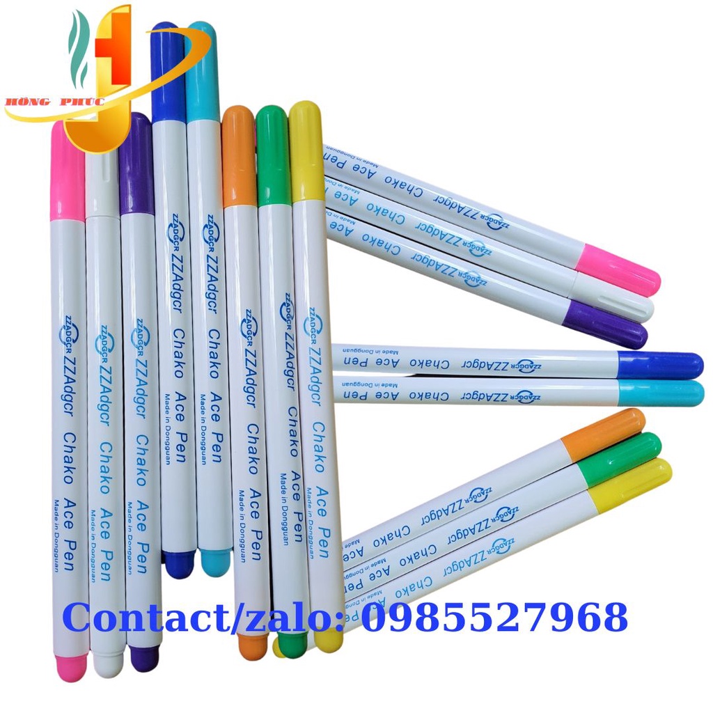 Bút bay màu, Bút Vẽ Vải Tự Bay Màu, Mực Tan Trong Nước ZZAdgcr Chako Ace Pen