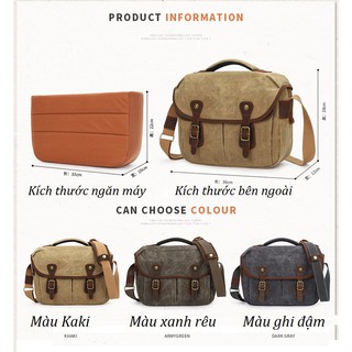 Túi máy ảnh Canvas Batik275.