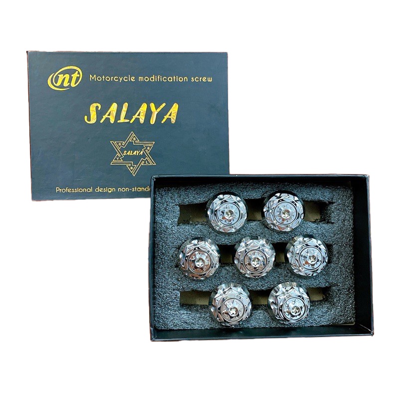 Cặp Gù Salaya G3 Gắn Tay lái Nhiều Dòng Xe Chuẩn Inox 304 Siêu Bóng Nét