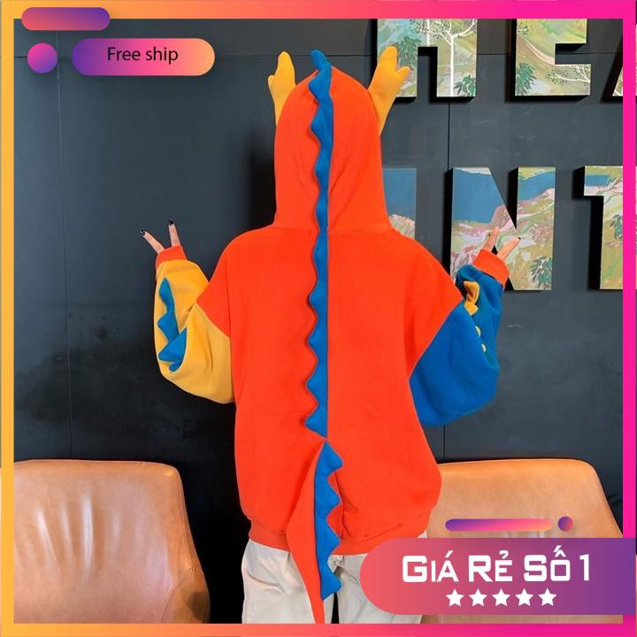 Áo hoodie khủng long đuôi dài nhóm bạn dễ thương mũ trùm đầu_Ảnh thật | BigBuy360 - bigbuy360.vn