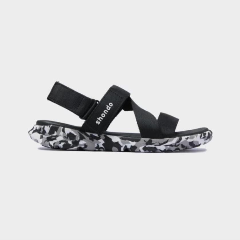 [Sanz]{SALE} GIÀY SANDAL SHAT-SHONDO F6 SPORT CAMO ĐEN _aedws1 2gf3