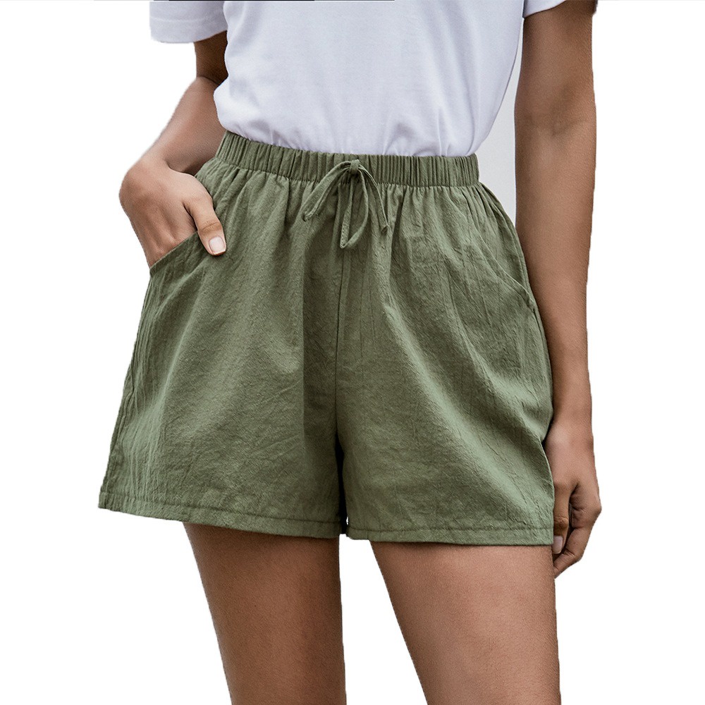 Quần short đũi xuất Nhật, quần short nữ ống rộng trơn 10 màu chất vải siêu mát