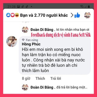 [FREESHIP-CHÍNH HÃNG 100%]DUNG DỊCH VỆ SINH HANA SOFT SILK, HANAYUKI
