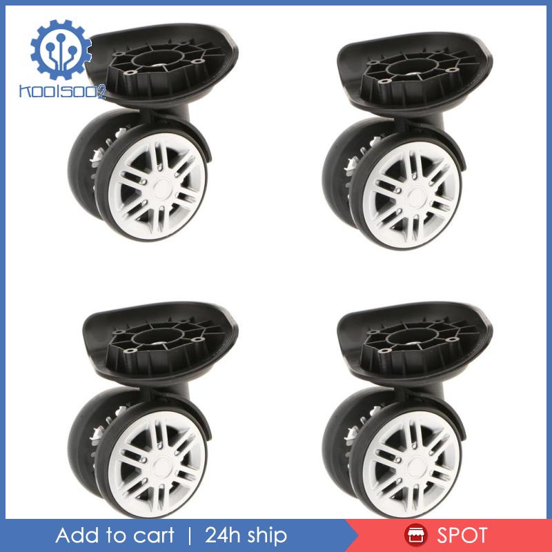 Set 4 Bánh Xe Hành Lý YJ-002 Màu Đen Thay Thế Tiện Dụng Koolsoo2