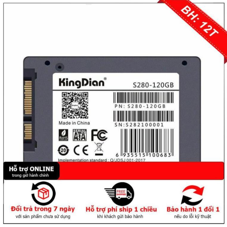 [BH12TH] Ổ cứng SSD 120GB Hãng KingDian - Hàng Chính Hãng