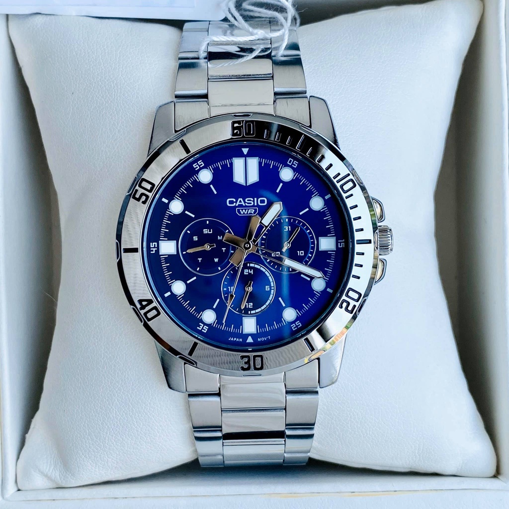 Đồng Hồ Casio Nam Dây Kim Loại MTP-VD300D-2EUDF Chính Hãng