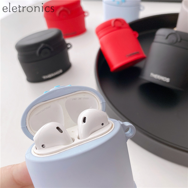 Vỏ Bảo Vệ Hộp Sạc Tai Nghe Airpods Pro Hình Bình Nước Cách Nhiệt Sáng Tạo Ốp