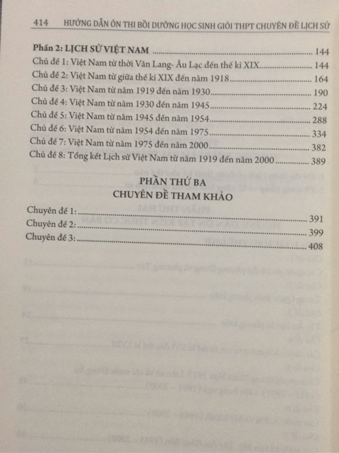 Sách - Hướng dẫn ôn thi bồi dưỡng học sinh giỏi THPT chuyên đề Lịch Sử