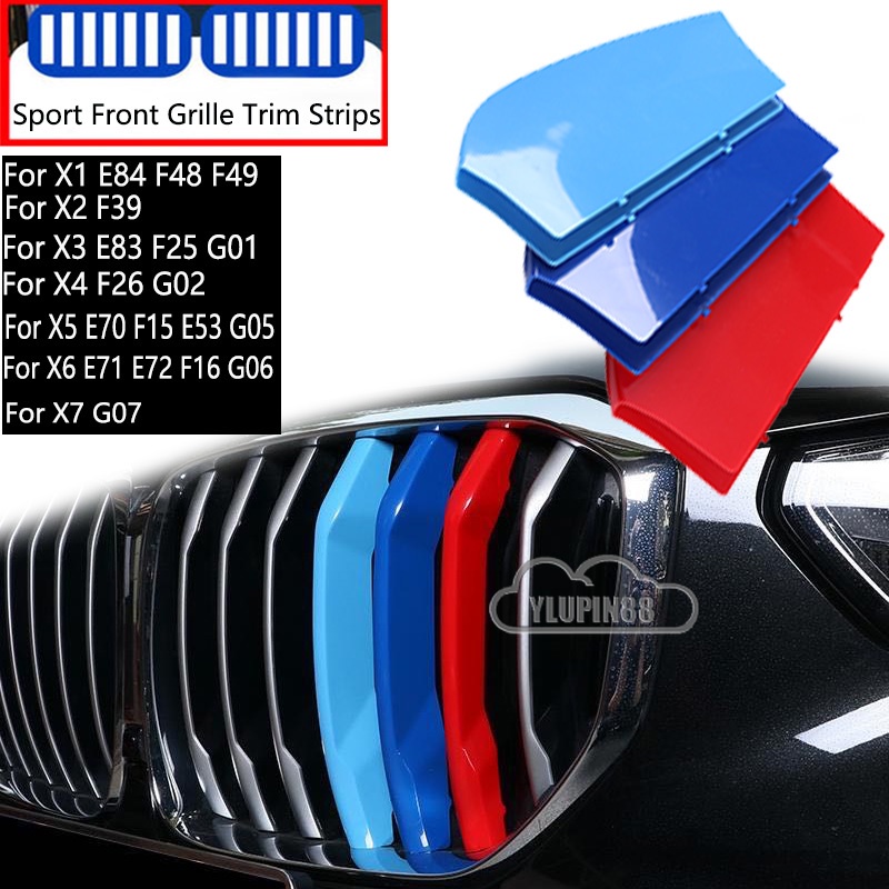 Set 3 Đinh Tán 3 Màu Gắn Phía Trước Xe Hơi BMW X1 E84 F48 Lci X2 F39 X3 E83 G01 X4 F26 G02 X5 E17 X05 E71 E72 E16 G07 Z4 E83 G01 X4 F26 G02 X5 E17 X05 E72 E72 G07 Z4