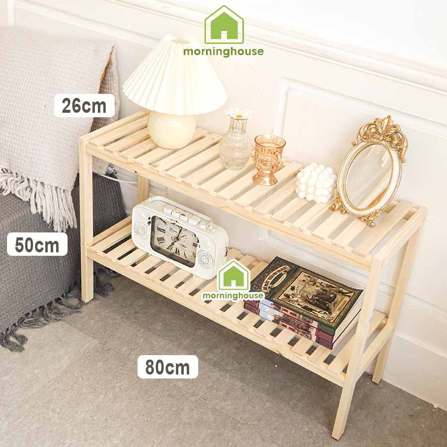 Kệ Decor Đầu Giường Gỗ Thông Morning House- 2T800