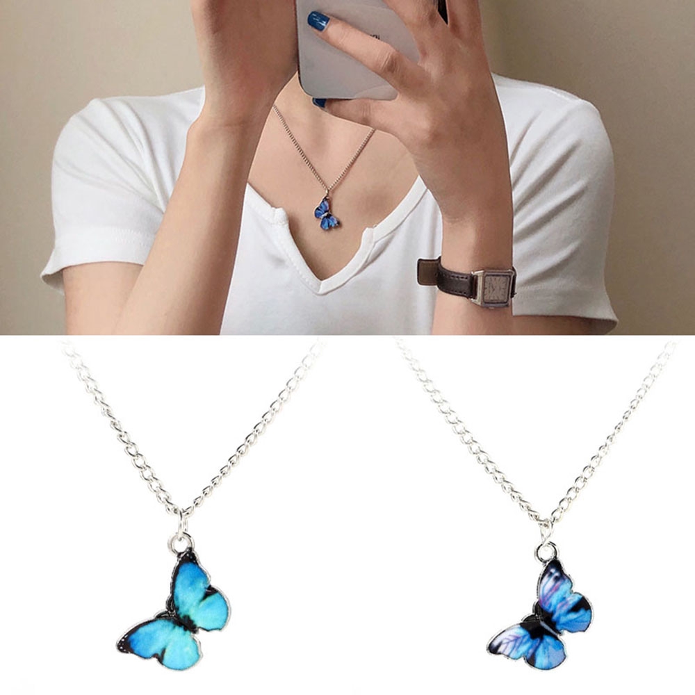 【COD】Vòng cổ Mặt Hình Bướm Thời Trang Cá Tính Cho Nữ