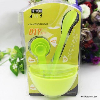 Bộ Dụng Cụ Trộn Mặt Nạ Đắp Mặt 4 In 1