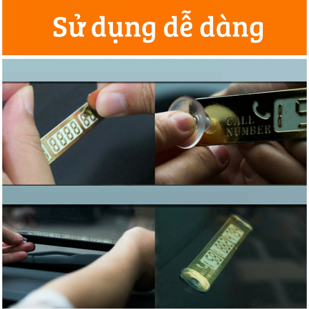 Bảng ghi số điện thoại nhỏ gọn tiện lợi cho ô tô, xe hơi khi đỗ xe