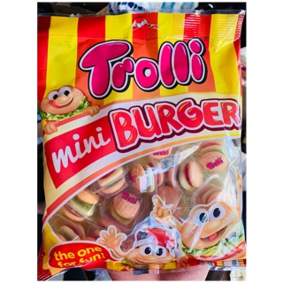 Kẹo dẻo trolli mini burger gói 170g