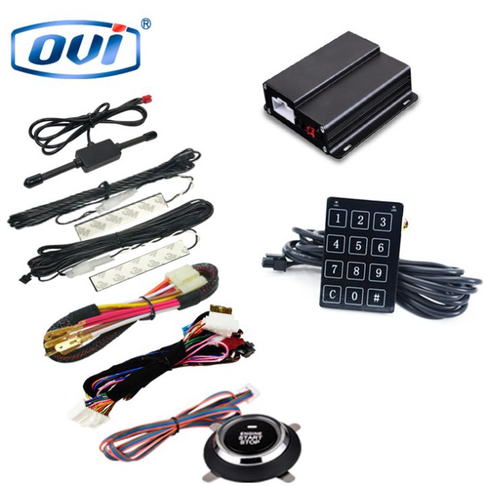 Sản Phẩm Bộ chìa khóa thông minh START-STOP điều khiển từ xa thương hiệu cao cấp OVI, dùng Jack zin cho các hãng xe ô tô